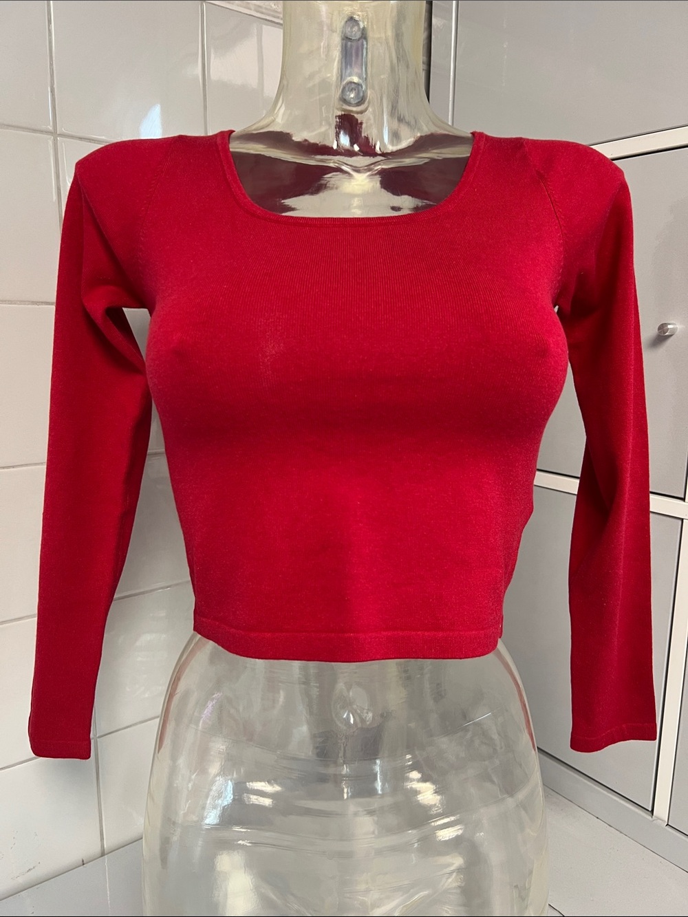 Bloch Ballet Knitwear Cropped Keyhole Sweater NWOT S